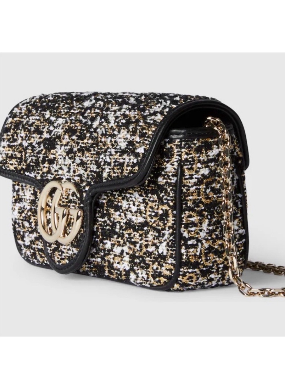 RARE/NWT Gucci Marmont Tweed Crossbody - Picture 2 of 11